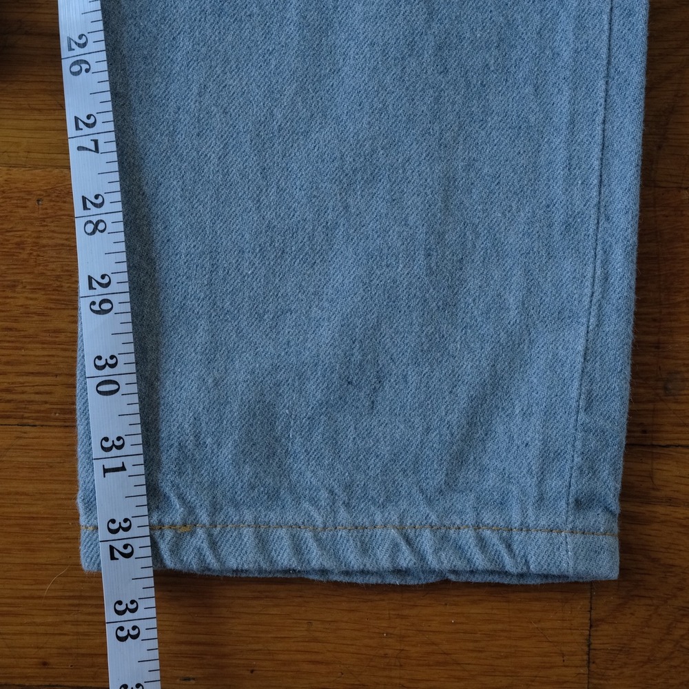 NAKED & FAMOUS DENIM Super Guy Stone Blue Recycled Selvedge Jeans Mens Size 34 - Picture 8 of 14